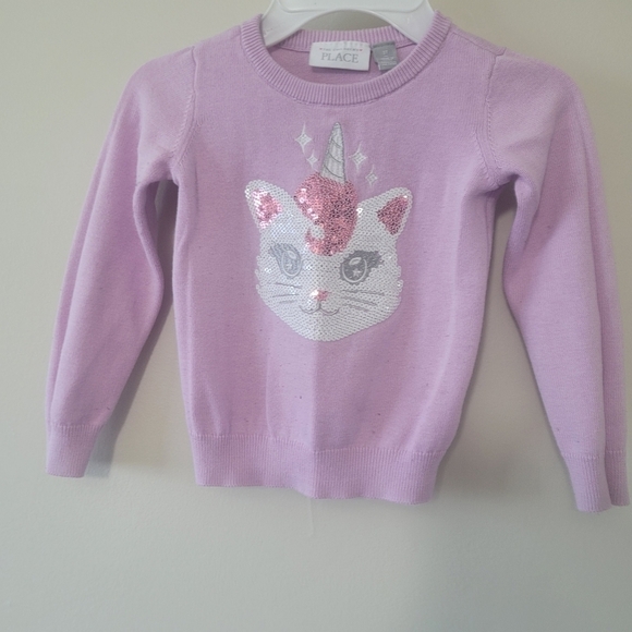 #HOST PICK # Children’s Place sweater for  girls lilac size 3T - Picture 2 of 8